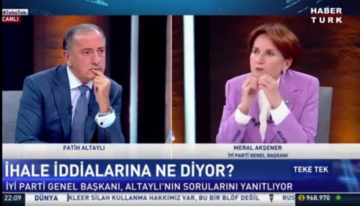 İhale İddialarına Akşener'den Yanıt!