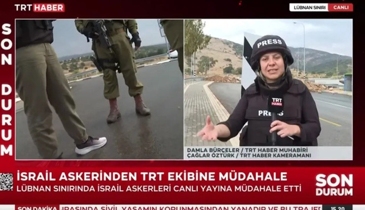İsrail Askerlerinden TRT Ekibine Müdahale!