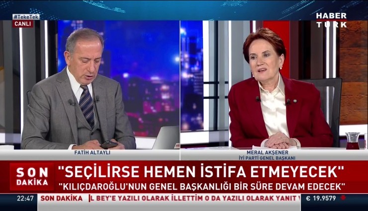 Akşener: '13. Cumhurbaşkanı Kılıçdaroğlu Olacak'