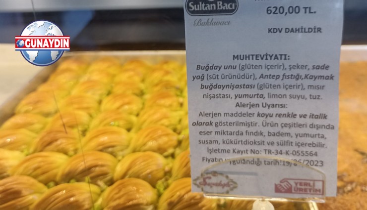 ÖZEL: Bir Dilim Baklava, 35 Lira!