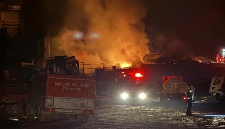 Tokat'ta Taş Ocağında Yangın!