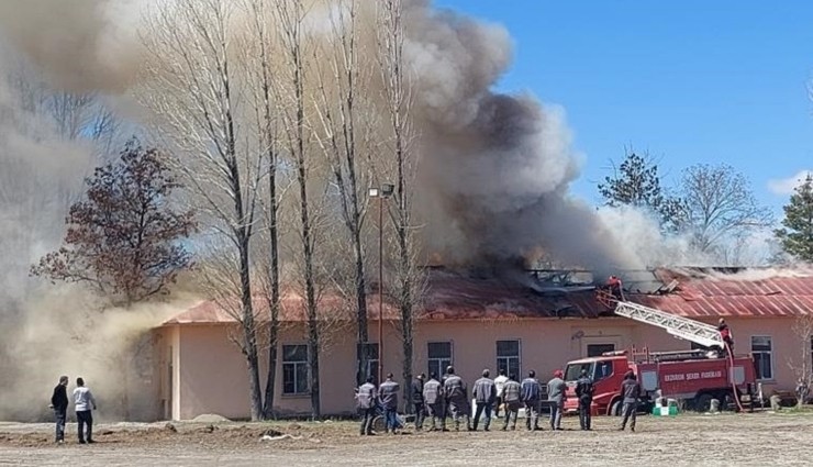 Erzurum Şeker Fabrikası'nda Yangın!