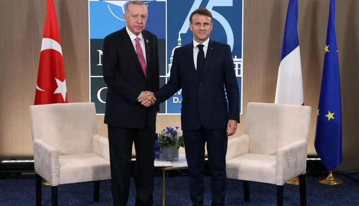 Cumhurbaşkanı Erdoğan, Macron ile Görüştü!