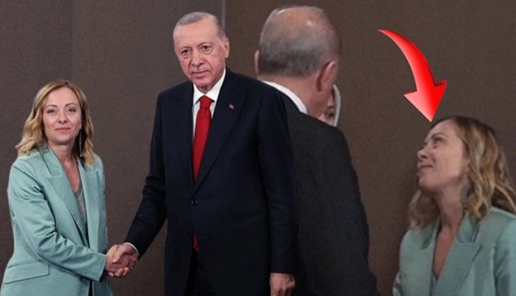 Meloni'nin Cumhurbaşkanı Erdoğan'a Bakışları Gündem Oldu!